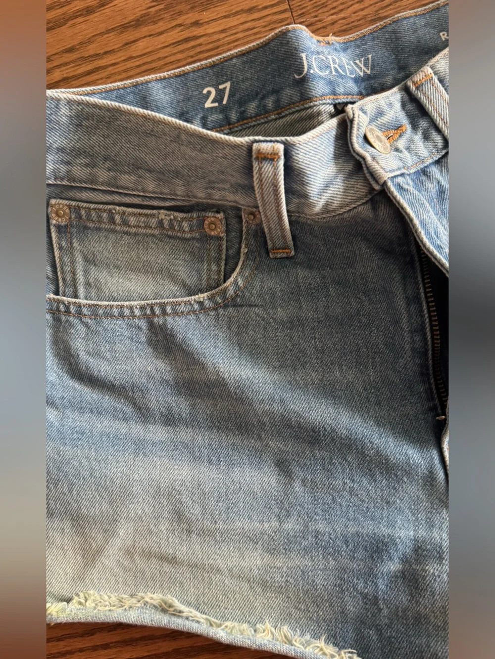 J. Crew Light Blue Denim Relaxed Shorts (27)